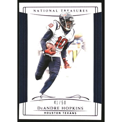 2018 Panini National Treasures Purple #37 DeAndre Hopkins