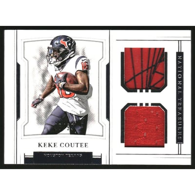 2018 Panini National Treasures Rookie Dual Materials #34 Keke Coutee
