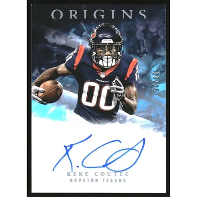 2018 Panini Origins Rookie Signatures Blue #24 Keke Coutee/49