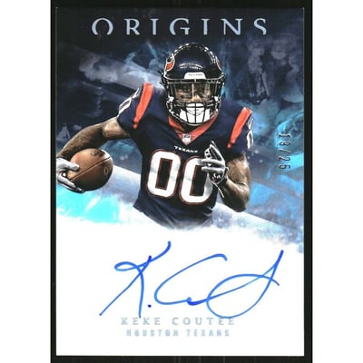 2018 Panini Origins Rookie Signatures Turquoise #24 Keke Coutee/25