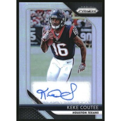2018 Panini Prizm Rookie Autographs Prizms #28 Keke Coutee EXCH