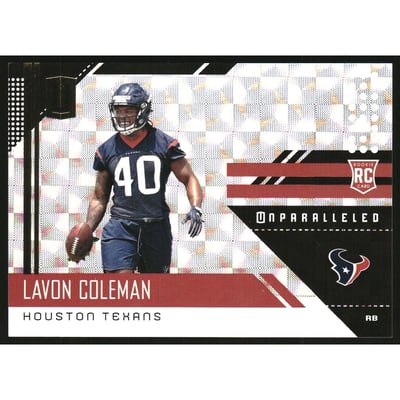 2018 Panini Unparalleled Hyper #269 Lavon Coleman