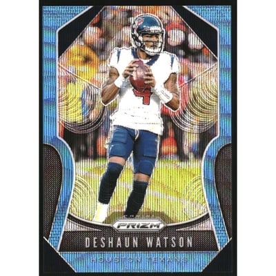 2019 Panini Prizm Prizms Blue Wave #136 Deshaun Watson