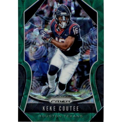 2019 Panini Prizm Prizms Green Scope #134 Keke Coutee