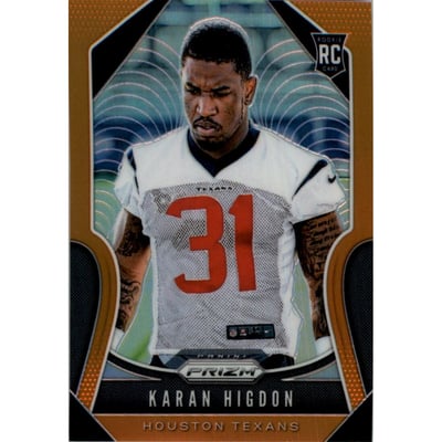 2019 Panini Prizm Prizms Orange #333 Karan Higdon