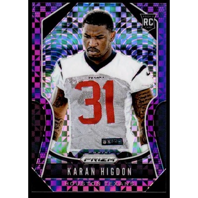 2019 Panini Prizm Prizms Purple Power #333 Karan Higdon