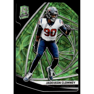 2019 Panini Spectra Neon Green Die Cut #78 Jadeveon Clowney