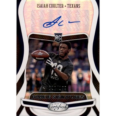 2020 Certified Rookie Signatures #33 Isaiah Coulter/199