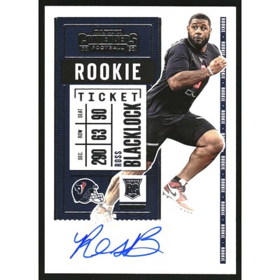 2020 Panini Contenders #165B Ross Blacklock AU SP