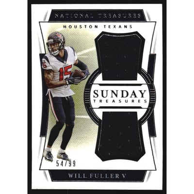 2020 Panini National Treasures Sunday Treasures Materials #30 Will Fuller V