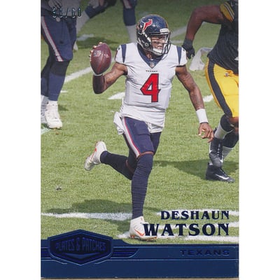 2020 Panini Plates and Patches Blue #69 Deshaun Watson