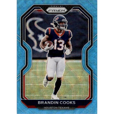 2020 Panini Prizm Prizms Blue Wave #76 Brandin Cooks