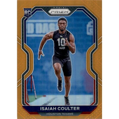 2020 Panini Prizm Prizms Orange #395 Isaiah Coulter