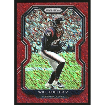 2020 Panini Prizm Prizms Red Shimmer #77 Will Fuller V