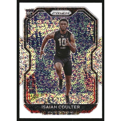 2020 Panini Prizm Prizms White Sparkle #395 Isaiah Coulter