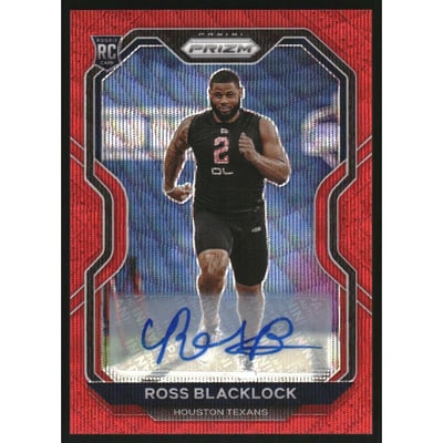 2020 Panini Prizm Rookie Autographs Prizms Red Wave #394 Ross Blacklock