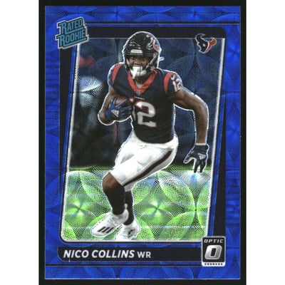 2021 Donruss Optic Blue Scope #230 Nico Collins RR