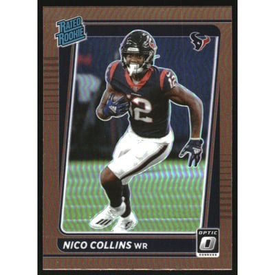 2021 Donruss Optic Bronze #230 Nico Collins RR