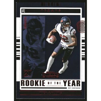 2021 Panini Contenders Rookie of the Year Contenders Ruby #30 Nico Collins