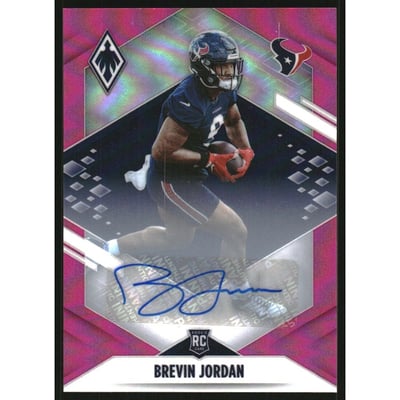 2021 Panini Phoenix Rookie Autographs Pink #181 Brevin Jordan/99