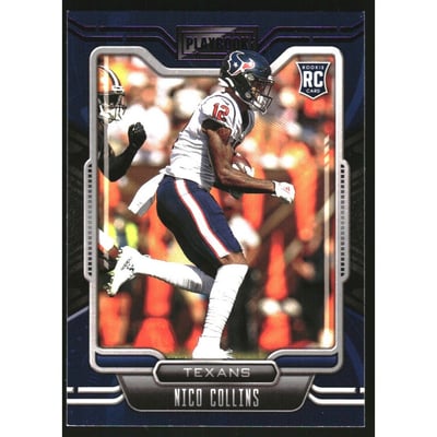 2021 Panini Playbook Purple #127 Nico Collins