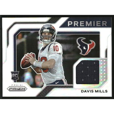 2021 Panini Prizm Premier Jerseys #19 Davis Mills