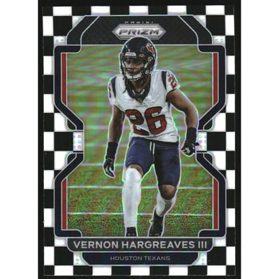 2021 Panini Prizm Prizms Black and White Checker #39 Vernon Hargreaves III