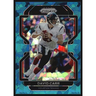 2021 Panini Prizm Prizms Blue Ice #41 David Carr