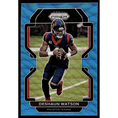 2021 Panini Prizm Prizms Blue Wave #36 Deshaun Watson