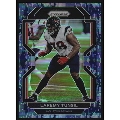 2021 Panini Prizm Prizms Navy Camo #34 Laremy Tunsil