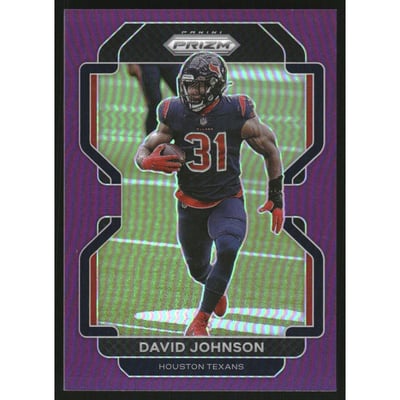 2021 Panini Prizm Prizms Purple #37 David Johnson