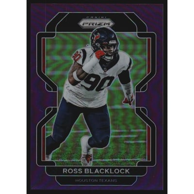 2021 Panini Prizm Prizms Purple #40 Ross Blacklock