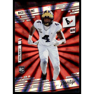 2021 Prestige Xtra Points Sunburst #237 Nico Collins