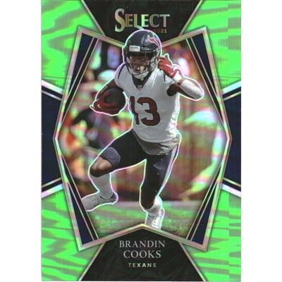 2021 Select Prizm Neon Green #115 Brandin Cooks