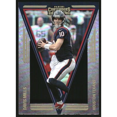 2022 Panini Contenders Contenders Pennants #12 Davis Mills
