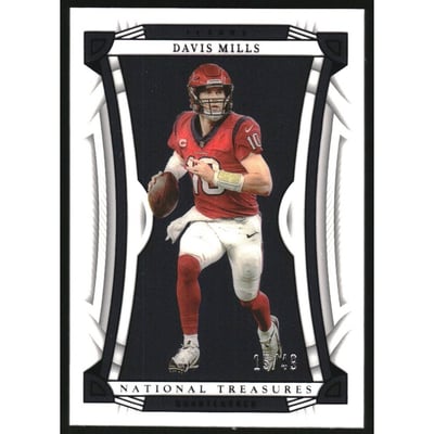 2022 Panini National Treasures Purple #22 Davis Mills