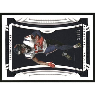 2022 Panini National Treasures Purple #23 Brandin Cooks