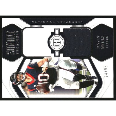 2022 Panini National Treasures Sunday Treasures Materials #13 Davis Mills