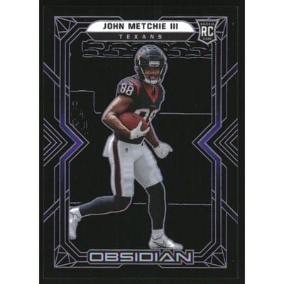 2022 Panini Obsidian Electric Etch Purple #117 John Metchie III