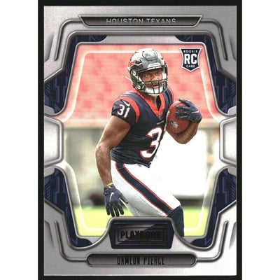 2022 Panini Playbook Purple #140 Dameon Pierce