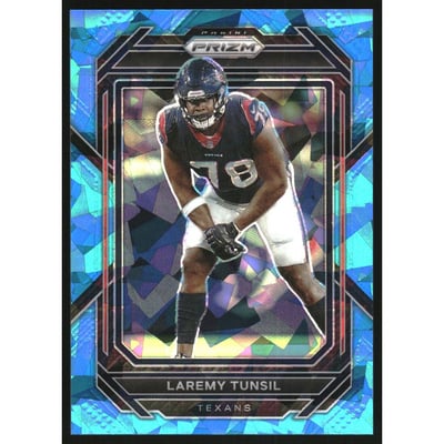 2022 Panini Prizm Prizms Blue Ice #114 Laremy Tunsil
