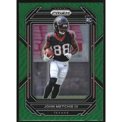 2022 Panini Prizm Prizms Green #316 John Metchie III