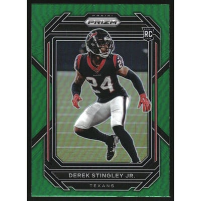 2022 Panini Prizm Prizms Green #369 Derek Stingley Jr.