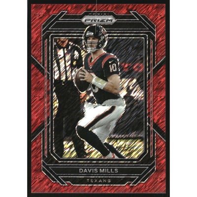 2022 Panini Prizm Prizms Red Shimmer #113 Davis Mills