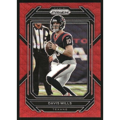 2022 Panini Prizm Prizms Red Wave #113 Davis Mills