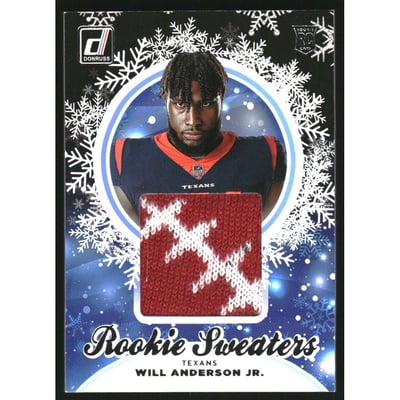 2023 Donruss Rookie Holiday Sweater #3 Will Anderson Jr.