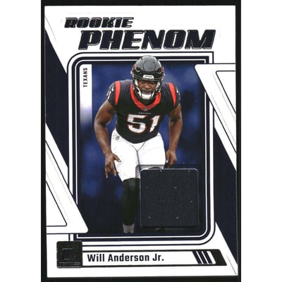 2023 Donruss Rookie Phenom Jerseys #22 Will Anderson Jr.