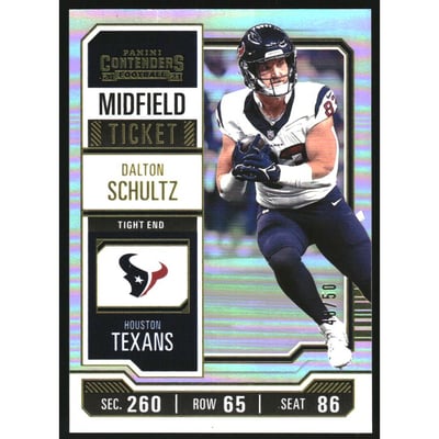 2023 Panini Contenders Midfield Ticket #41 Dalton Schultz