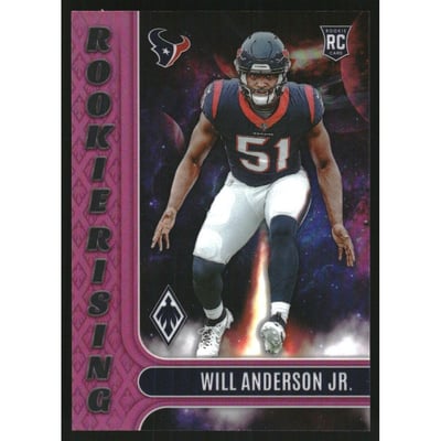 2023 Panini Phoenix Rookie Rising Pink #3 Will Anderson Jr.