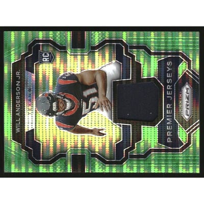 2023 Panini Prizm Premier Jerseys Neon Green Pulsar #16 Will Anderson Jr.